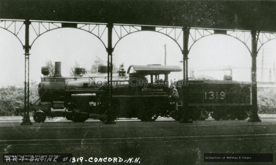 Postcard: Engine #1319 - Concord, New Hampshire